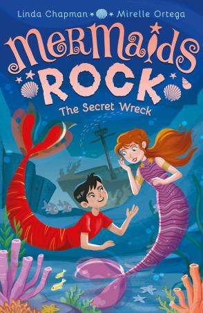 Book cover number 1 for Mermaids Rock : The Secret Wreck written by Linda Chapman published by Stripes Publishing