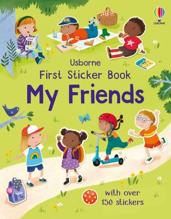 Book cover number 1 for First Sticker Book : My Friends written by Holly Bathie published by Usborne