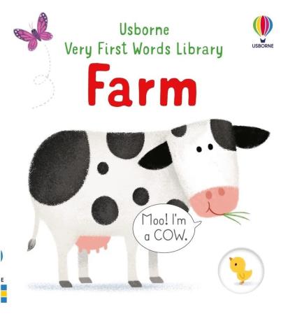 Book cover number 1 for Very First Words Library: Farm written by Matthew Oldham published by Usborne