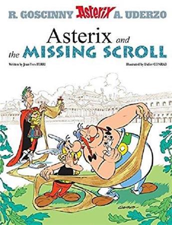 Book cover number 1 for Asterix And The Missing Scroll written by Jean-Yves Ferri published by Orion Children's Books