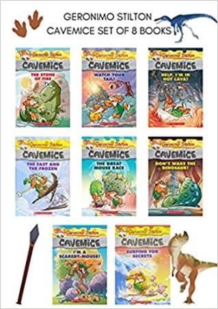 Book cover number 1 for Geronimo Stilton Cavemice Set Of 8 Books written by Geronimo Stilton published by Scholastic