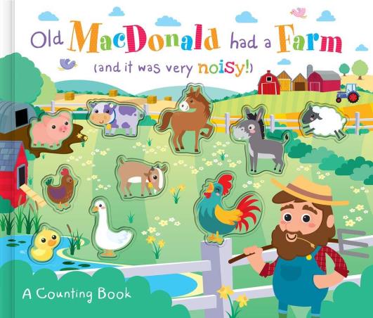 Book cover number 1 for Old Macdonald Had A Farm : A Counting Book written by Susie Linn published by Scholastic