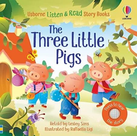 Book cover number 1 for The Three Little Pigs written by Lesley Sims published by Usborne