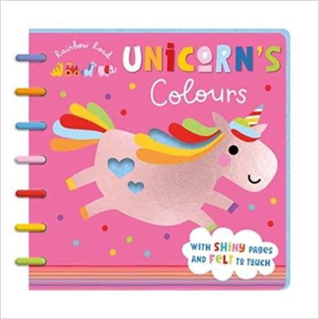 Book cover number 1 for Rainbow Road Unicorn's Colours written by Rosie Greening published by Scholastic