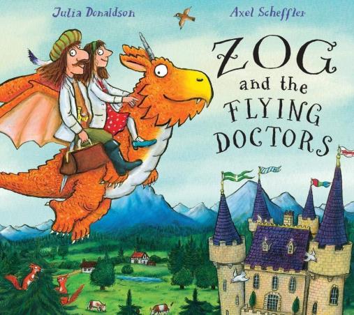 Book cover number 1 for Zog And The Flying Doctors written by Julia Donaldson published by Alison Green Books