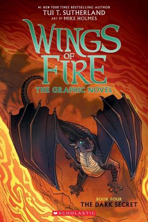 Book cover number 1 for Wings Of Fire : The Dark Secret (The Graphic Novel) written by Tui T. Sutherland published by Scholastic