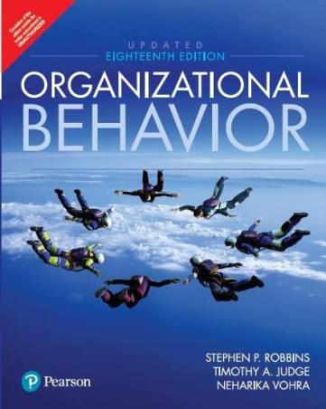Book cover number 1 for Organizational Behavior written by Stephen P. Robbins, Timothy A. Judge, Neharika Vohra published by Pearson Education