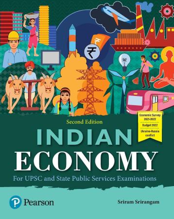Book cover number 1 for Indian Economy written by Sriram Srirangam published by Pearson Education