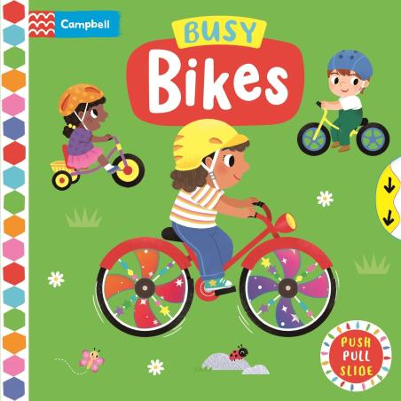 Book cover number 1 for Busy Bikes written by Campbell Books published by Campbell Books