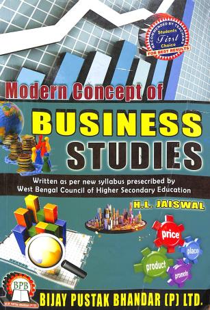 Book cover number 1 for Modern Concept Of Business Studies Class 11 written by H. L. Jaiswal published by Bijay Pustak Bhandar(P) Ltd.