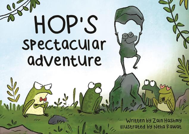 Book cover number 1 for HOP'S Spectacular Adventure written by Zain Hashmy published by Blueone Ink