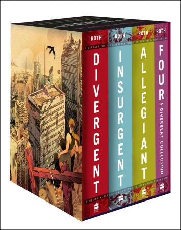 Book cover number 1 for Divergent Series (Set Of 4 Books) written by Veronica Roth published by Harper Collins Publishers