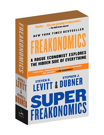 Book cover number 1 for Freakonomics - Superfreakonomics (Set Of 2 Books) written by Steven D. Levitt published by Harper Collins Publishers