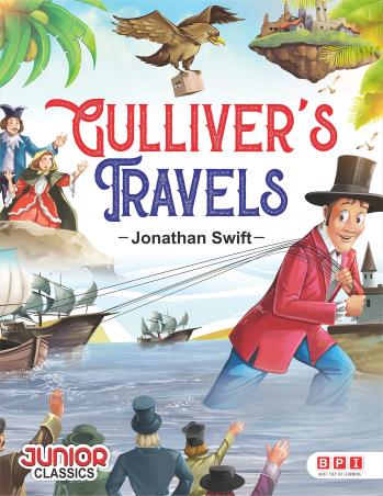 Book cover number 1 for Gulliver's Travels written by Jonathan Swift published by BPI India Pvt Ltd