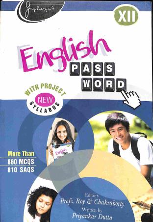 Book cover number 1 for English Password Class 12 written by Priyankar Dutta published by Joydurga Library Pvt. Ltd.