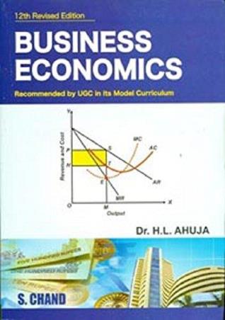 Book cover number 1 for Business Economics written by H. L. Ahuja published by S. Chand Publishing
