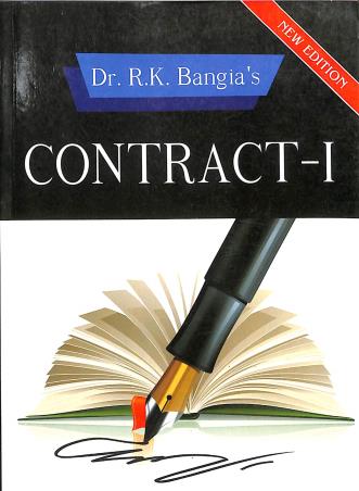 Book cover number 1 for Contract - 1 (New Edition) written by R. K. Bangia published by Allahabad Law Agency