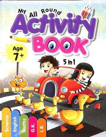 Book cover number 1 for My All Round Activity Book 5 In 1 Age 7+ written by NA published by Bluebird Books