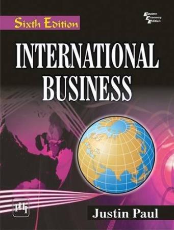 Book cover number 1 for International Business written by Justin Paul published by PHI Learning Private Limited