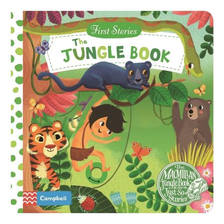Book cover number 1 for First Stories : The Jungle Book written by Miriam Bos published by Campbell Books