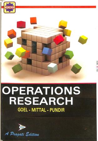 Book cover number 1 for Operation Research written by Sudhir K. Pundir published by Pragati Prakashan