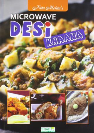 Book cover number 1 for Microwave Desi Khaana written by Nita Mehta published by Nita Mehta Publications
