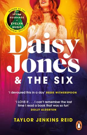 Book cover number 1 for Daisy Jones & The Six written by Taylor Jenkins Reid published by Penguin Books