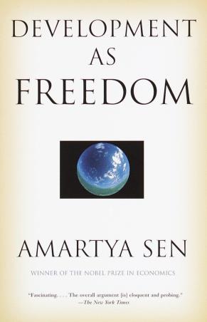 Book cover number 1 for Development as Freedom written by Amartya Sen published by Anchor Books