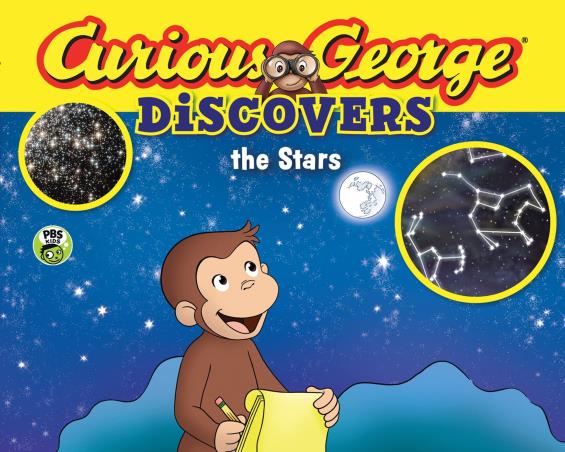 Book cover number 1 for Curious George - Discovers The Stars written by H. A. Rey published by ‎Clarion Books