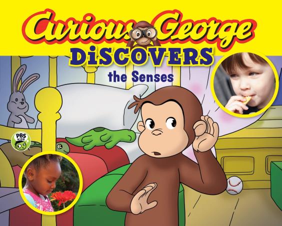 Book cover number 1 for Curious George - Discovers The Senses written by H. A. Rey published by ‎Clarion Books