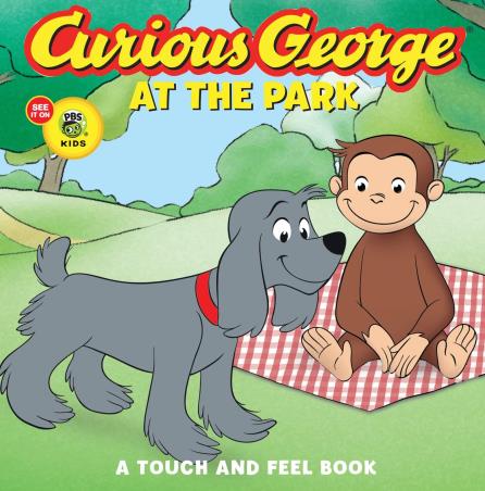 Book cover number 1 for Curious George - At The Park (A Touch And Feel Book) written by H. A. Rey published by ‎Clarion Books