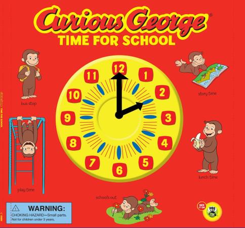 Book cover number 1 for Curious George - Time For School written by H. A. Rey published by ‎Clarion Books