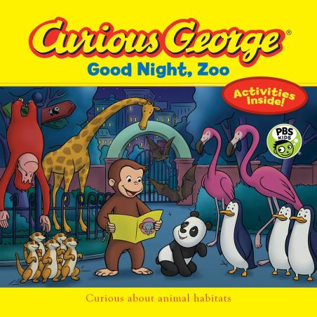 Book cover number 1 for Curious George - Good Night, Zoo written by H. A. Rey published by ‎Clarion Books