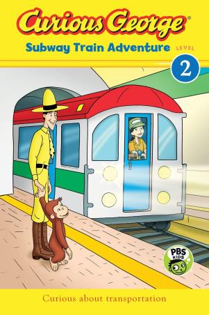 Book cover number 1 for Curious George - Subway Train Adventure Level 2 written by H. A. Rey published by ‎Clarion Books