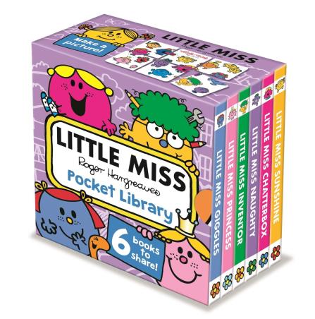 Book cover number 1 for Little Miss Pocket Library (Set Of 6 Books) written by Roger Hargreaves published by Farshore