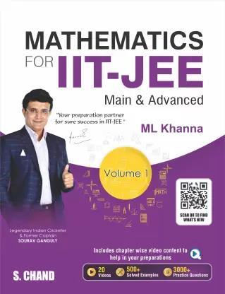 Book cover number 1 for Mathematics for IIT-JEE Main & Advanced Volume 1 written by M. L. Khanna published by S. Chand Publishing