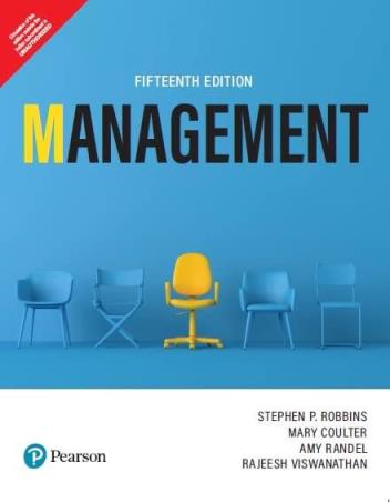 Book cover number 1 for Management written by Stephen P. Robbins, Mary Coulter, R. Viswanathan, Amy Randel published by Pearson Education