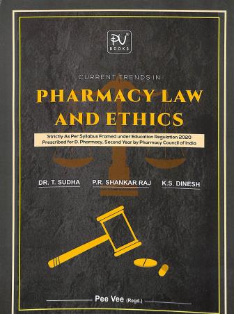 Book cover number 1 for Current Trends In Pharmacy Law & Ethics written by T. Sudha, Shankar Raj published by S. Vikas And Company (Medical Publishers)