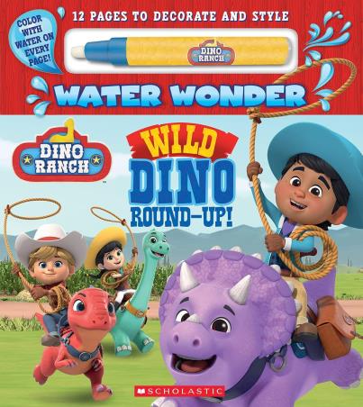 Book cover number 1 for Dino Ranch : Wild Dino Round-Up! written by Terrance Crawford published by Scholastic