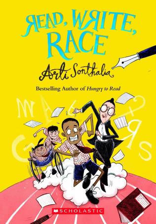 Book cover number 1 for Read, Write, Race written by Arti Sonthalia published by Scholastic