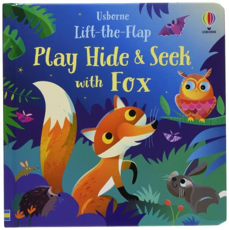 Book cover number 1 for Lift-The-Flap Play Hide & Seek With Fox written by Sam Taplin published by Usborne