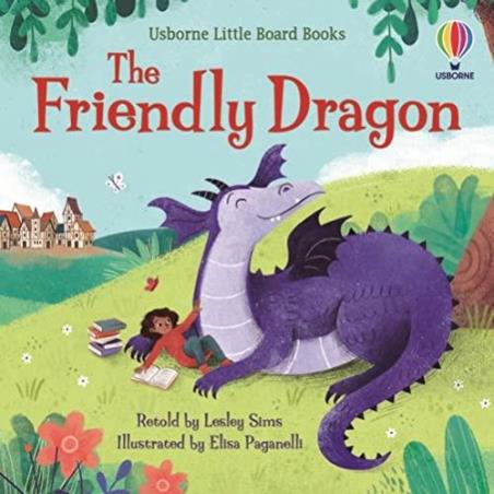 Book cover number 1 for The Friendly Dragon (Little Board Books) written by Lesley Sims published by Usborne