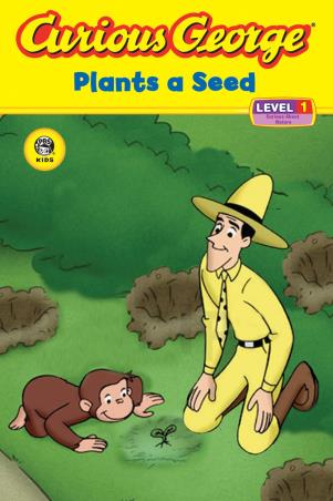 Book cover number 1 for Curious George - Plants A Seed (Level 1) written by H. A. Rey published by Houghton Mifflin Harcourt Publishing Company
