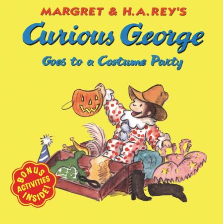 Book cover number 1 for Curious George Goes To A Costume Party written by H. A. Rey, Margret Rey published by Houghton Mifflin Harcourt Publishing Company