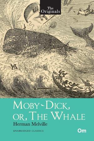 Book cover number 1 for Moby Dick Or The Whale written by Herman Melville published by Om Books