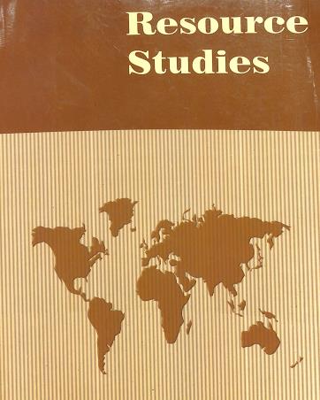 Book cover number 1 for Resource Studies written by A. Mitra published by Sreedhar Publishers