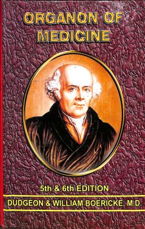 Book cover number 1 for Organon Of Medicine (5th & 6th Edition) written by NA published by Modern Homeopathic Publication