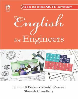 Book cover number 1 for English For Engineers written by Manish Kumar, Shyam Ji Dubey, Shreesh Chaudhary published by Vikas Publishing House Pvt Ltd