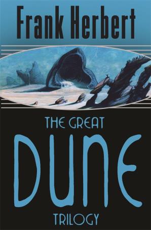 Book cover number 1 for The Great Dune Trilogy written by Frank Herbert published by Orion