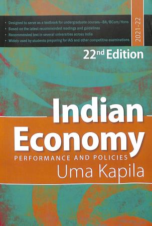 Book cover number 1 for Indian Economy : Performance And Policies written by Uma Kapila published by Academic Foundation